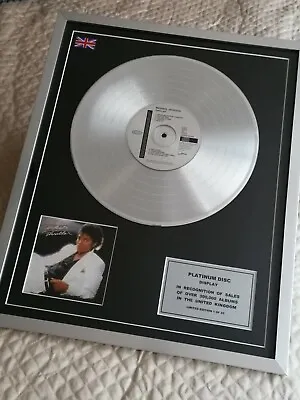 £95.99 • Buy Michael Jackson Limited Edition Framed Thriller CD Platinum Disc Authenticated