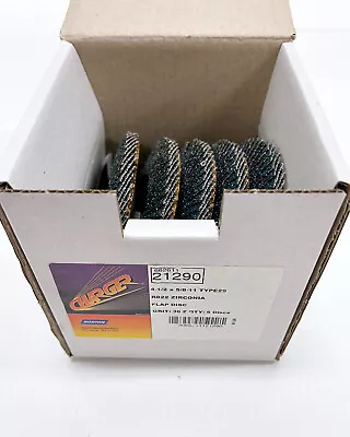 Norton Charger Coated Flap Discs 21290 36 Grit (4 1/2 X5/8 -11)  5 Pack Box • $15