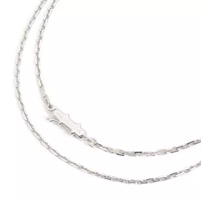 Cartier Link Slave Chain Necklace White Gold 750WG #142 • $872.43