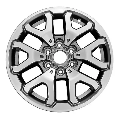 17x8.5 6 Y Spoke Used Aluminum Wheel Machined And Painted Dark Charcoal 95353 • $187.89