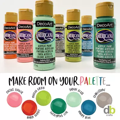 £2.75 • Buy DecoArt Americana Premium Acrylic Matt Paint 2oz 59ml Pot