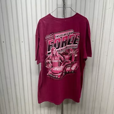 Courtney Force Nascar T Shirt Pink Size 2xl • $22