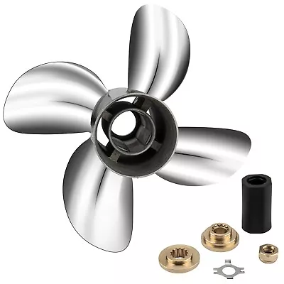 10.625x15 Trophy Sports Stainless Steel Propeller Fit Mercury 25-70HP 13 Spline • $299