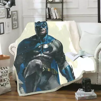 Muscular Strength Batman 3D Warm Plush Fleece Blanket Picnic Sofa Couch • $79