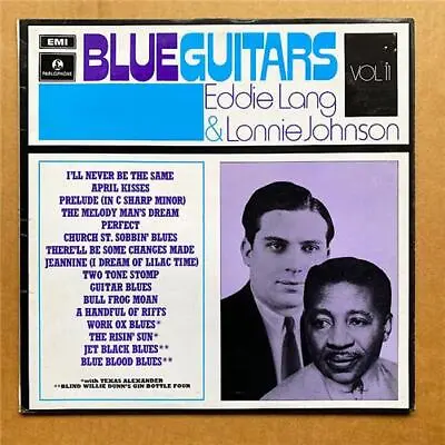 EDDIE LANG & LONNIE JOHNSON BLUE GUITARS VOL.II LP 1970 Issue - Nice Clean Copy  • £19