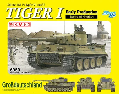 Dragon #6950 1/35 Tiger I Early Production Battle Of Kharkov • $76.50
