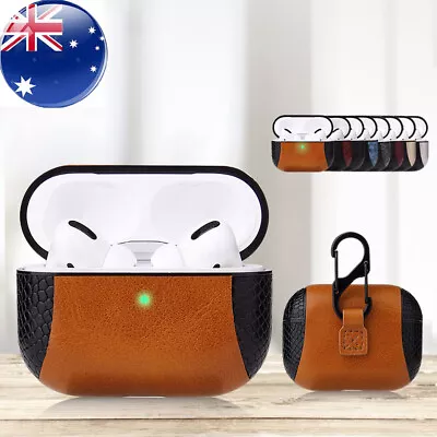 $12.76 • Buy PU Leather Earphone Case Protective Cover Anti Lost Skin For Apple Airpods Pro 3