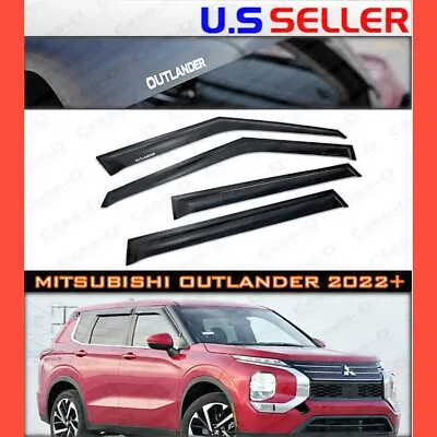 For 2022 → 2024 Mitsubishi Outlander / WINDOW VISORS DEFLECTOR SHADE VENT • $55.98