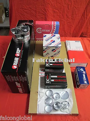 Mercruiser Chevy 5.7L 5.7 350 Marine Engine Kit Hyper Pistons+Rings+gaskets 2-PC • $332.25