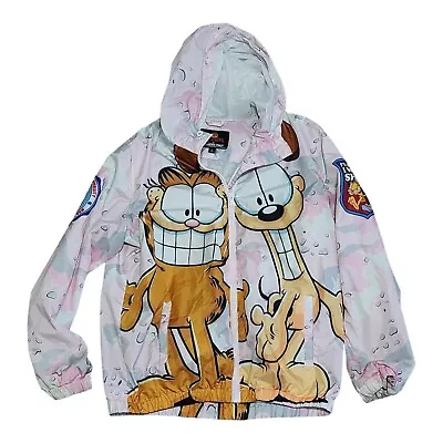 Members Only Garfield & Odie Windbreaker Jacket Size L • $24