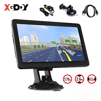 XGODY X8 9  SAT NAV GPS Navigation HD Navigator For Truck Car HGV LGV Lorry Taxi • £70.99