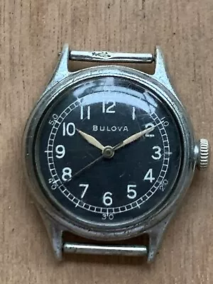 1960s Bulova A11 Hacking Vietnam Era Central Secone Military ? • $346.89