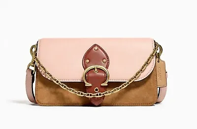 ☂️🍄Coach Beat☄️MINI☄️Crossbody Clutch In Color Lock Brass/Blush Natural Multi • $382.74