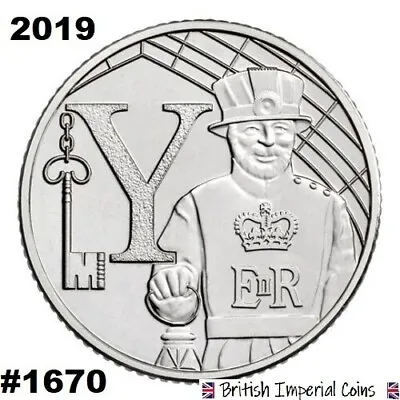 2019 A-Z 10p Ten Pence Coin Letter Y Yeoman Rare | British Imperial Coins #1670 • £39.99