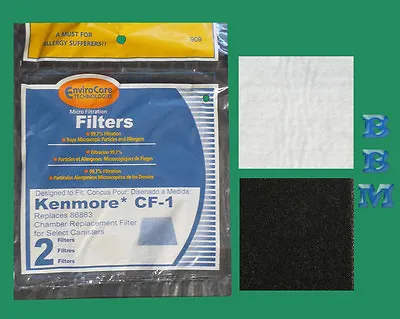 1 Filter Set 20 86883 CF1 Kenmore Ultra Care& Panasonic Vacuum Cleaner MCV9568 • $6.26