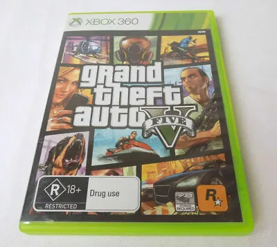 Mint Disc Xbox 360 Grand Theft Auto V 5 GTA 5 - Inc Map  - Inc Manual • $15.54