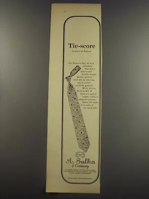 1956 A. Sulka Ties Advertisement - Tie-Score • $19.99