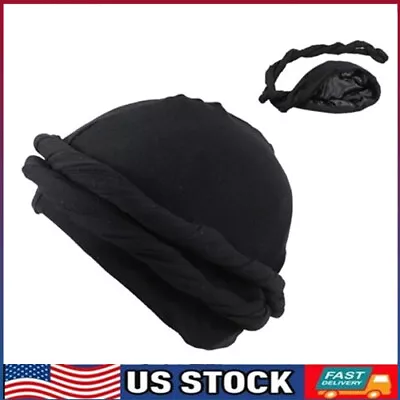 Halo Turban Durag For Men Satin Silk Lined Elastic Turban Head Wrap Head Scarf@ • $5.99