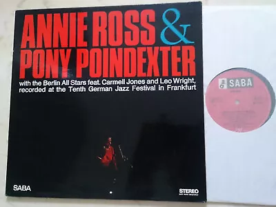 Annie Ross & Pony Poindexter Original German Foc Saba Stereo 60s LP NM • $108.23