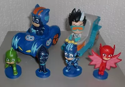 PJ Masks Toy Bundle 2 Cars & 6 Figures • £5.99