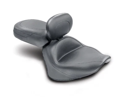 $995 • Buy Mustang 2-Piece Wide Touring Seat With Backrest For 2007-2017 Yamaha V-Star 1300