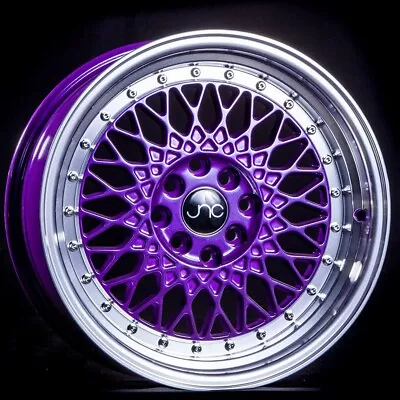 JNC Wheels Rim JNC031 Candy Purple Machined Lip 16x8 4x100/4x114.3 ET20 • $195.27