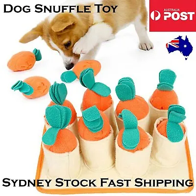 $24.95 • Buy Dog Snuffle Mat Slow Feeding Stress Release Carrot Puzzle Game Toy Pad Blanket