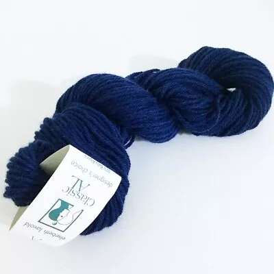 Elsebeth Lavold Classic AL Yarn 109yd Midnight Blue Baby Alpaca Merino Wool • $14.95