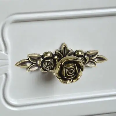 £5.46 • Buy Vintage Floral Rose Shaped Ceramic Door Knobs Handle Drawer Kitchen Cabinet