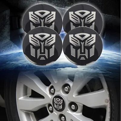 4 Transformers Autobots Logo Car Wheel Center Hub Cap Sticker Decal Badge 56.5mm • $8.54