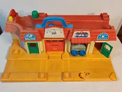 Vintage Fisher Price Little People Main Street Town City Street 1986 Incomplete • $19.99