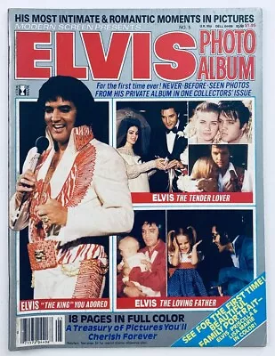 VTG Modern Screen Magazine 1980 #5 Elvis Presley Photo Album W Poster No Label • $12.95