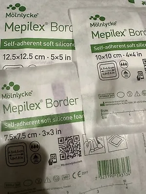 45 Pack 6x6 5x5 And 4x4 3x3 Inches New Mepilex Border FLEX  Exp 2026 • $38