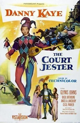 THE COURT JESTER MOVIE POSTER Danny Kaye RARE VINTAGE • $9.98