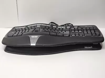 Microsoft Keyboard Black Natural Ergonomic 4000 V1.0 Model 1048 KU-0462 Tested • $44.99