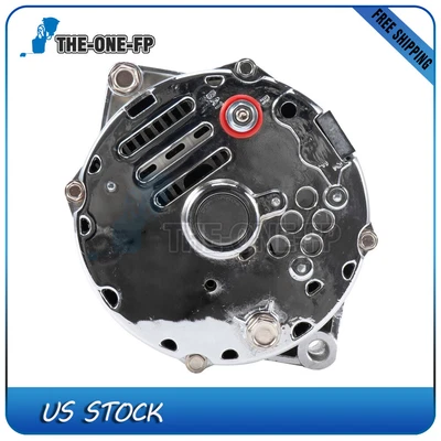 $71.15 • Buy Chrome 12V Alternator 1 Wire For Chevy GM BBC SBC 327-350-396-427-454 110Amp
