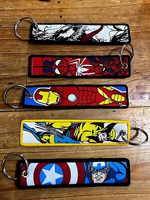 Marvel Keychains - Spider-Man Iron Man Wolverine Captain America Venom • £2.99