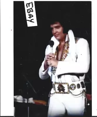 Rare Elvis Original Photo Unpublished 1976 Concert From Neg. Estate Lot Dd • $2.99