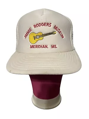 Vtg. Jimmie Rodgers Museum Meridian Ms Snapback Hat Trucker Foam • $24.99