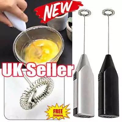 FrothZ# Electric Milk Mixer Drink Foamer Coffee Egg Beater Whisk Latte Stirrer • £4.94