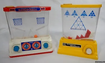 2 Vintage Tomy Games - Wonderful Waterful Basketball + Waterful Triangles • $100
