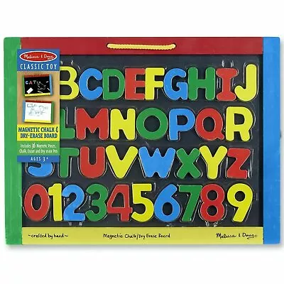 Melissa & Doug Magnetic Chalkboard & Dry Erase Board - 36 Magnets - 3 Years + • £23.47