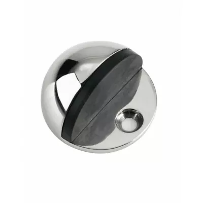 Door Stops Stainless Steel Door Stopper Floor Mounted Oval/Half Moon Doorstop • £1.60