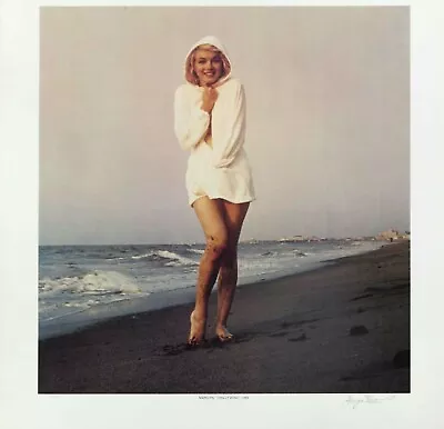 Marilyn Monroe SIGNED George Barris BIG ORIGINAL LIMITED Photo Beach Last Shoot • $3000