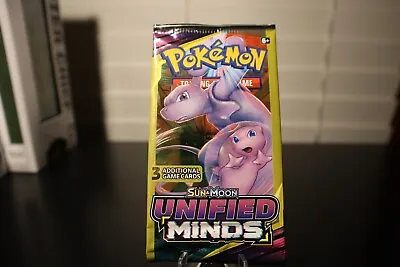 Pokemon 2019 S&M Unified Minds 3 Card Booster Pack Unweighed  • $3.95