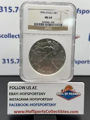 1996 1oz American Silver Eagle NGC MS69 • $39