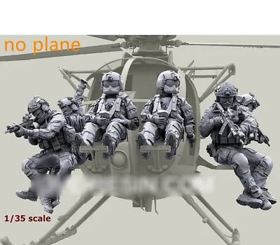 1/35 Resin Figure Model Modern US Helicopter Crew And Soldiers 6 Man Unassembled • $33.27