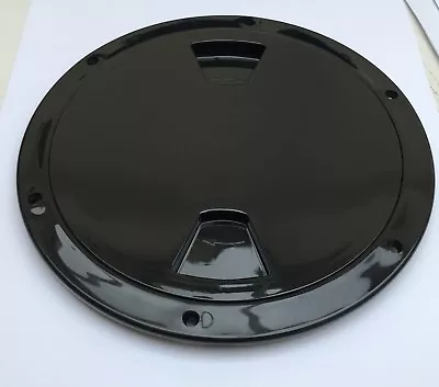 £12.99 • Buy BLACK PLASTIC DECK ACCESS ROUND INSPECTION HATCH 8  (260MM) Caravan,Motorhome