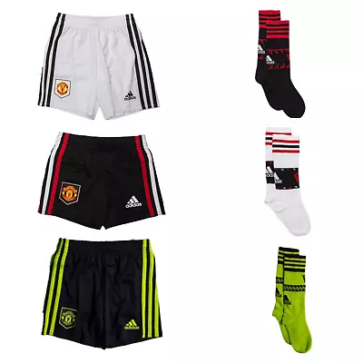 Manchester United Football Kit Adidas Kid's Mini Shorts And Socks Set - New • £9.99