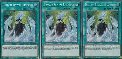 Yugioh 3 X Dragon Revival Rhapsody Lckc-en109 Secret Legendary Collection Kaiba  • £3.25